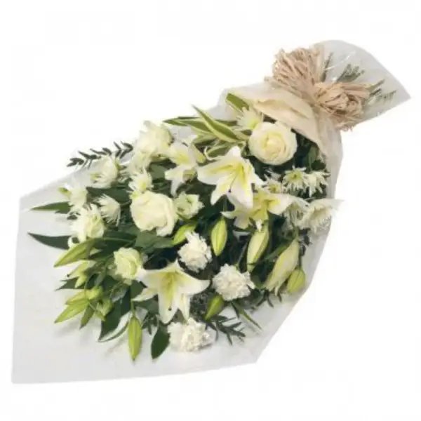 ramo funeral rosas blancas